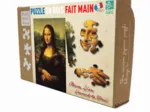 Puzzle en Bois Découpé à la Main - Léonard De Vinci - La Joconde