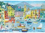 Puzzle en Bois Découpé à la Main - Le Port De Camogli