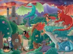 Puzzle en Bois Découpé à la Main - Dragons