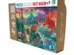 Puzzle en Bois Découpé à la Main - Dragons
