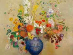 Puzzle en Bois Découpé à la Main - Odilon Redon - Fleurs