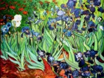 Puzzle en Bois Découpé à la Main - Van Gogh : Les Iris