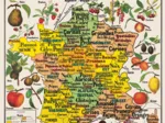 Puzzle en Bois Découpé à la Main - Carte De France Des Fruits