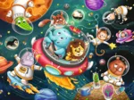 2 Puzzles - Animaux dans l'Espace
