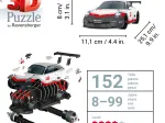 Puzzle 3D - Porsche 911 GT3 Cup (avec grille)