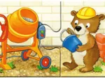 My First Puzzles - Animaux au Chantier (9x2 Pièces)