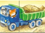 My First Puzzles - Animaux au Chantier (9x2 Pièces)
