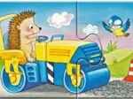 My First Puzzles - Animaux au Chantier (9x2 Pièces)