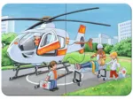 Puzzle Cadre - 4 Puzzles - Mes véhicules d'urgence