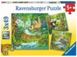 3 Puzzles - Jungle Animals