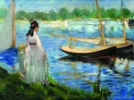 Edouard Manet - Les Berges de la Seine à Argenteuil