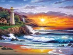 Sundram: Phare au Coucher du Soleil