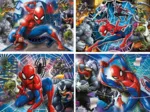 Spiderman - 4 Puzzles Evolutifs (20/60/100/180 Pièces)