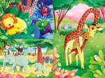 3 Puzzles - Animaux de la Savanne (3x48)