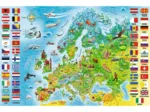 Carte d'Europe (en Polonais)