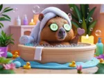 Capybara dans la Spa