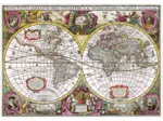 A New Land and Water Map of the Entire Earth, 1630