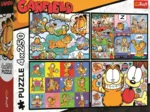 4 Puzzles - Garfield N'Aime Pas Les Lundis -