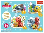 Puzzle Cadre - 4 Puzzles - Baby Classic Fish MiniMini