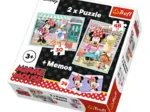 2 Puzzles + Memo - Minnie Mouse