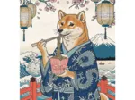 Pets as Art - La Méditation des Nouilles du Shiba