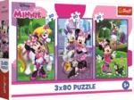 3 Puzzles - Minnie Et Ses Amis