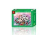 Puzzle en Plastique - Panier de Fraises pour Chats