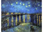Puzzle en Plastique - Vincent Van Gogh - Starry Night Over The Rhone, 1888