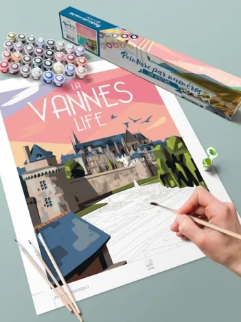 Produit Peinture par Numéros - Remparts de Vannes Image