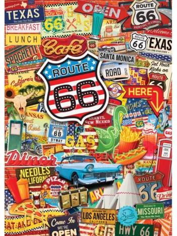 Produit World's Smallest - Route 66 - Puzzle dans une Boîte en Métal Image