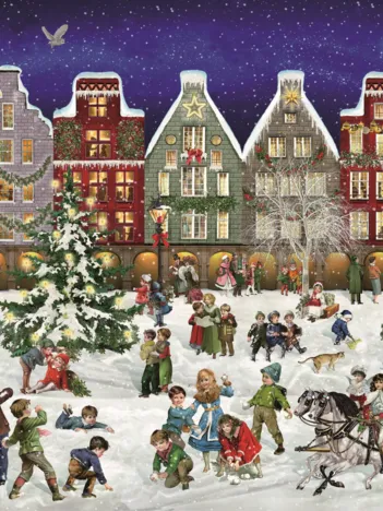 Produit Puzzle Calendrier de l'Avent - Soirée d'Hiver en Ville Image