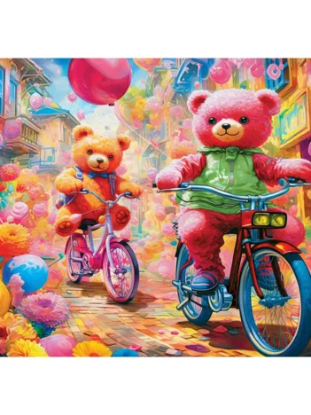 Produit Colorize - Ours en Peluche au Pays des Merveilles Image