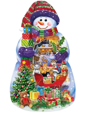 Produit Holiday - Bonhomme De Neige Spectable - Puzzle Forme Image