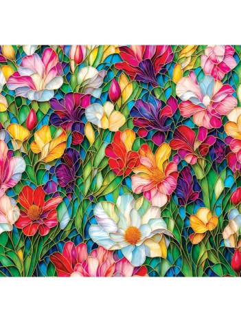 Produit Stained Glass - Fleurs En Fleurs Image