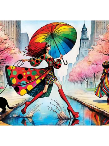 Produit Catwalk Couture - Défilé Sous La Pluie Image