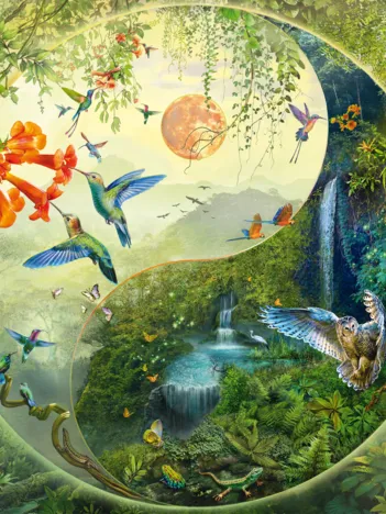 Produit Yin & Yang - Dans la Forêt des Colibris Image