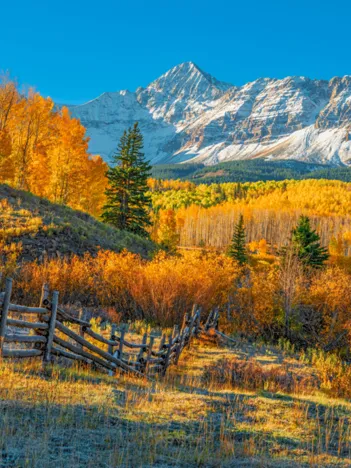 Produit View Of Wilson Peak In Autumn, USA Image