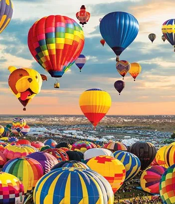 Produit Puzzle Panoramique - Décollage de Montgolfiére Image