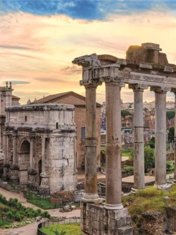 Produit Puzzle Panoramique - Crépuscule sur l'Empire Éternel Image