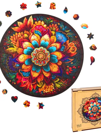 Produit Puzzle en Bois - Ornements de feuilles Image