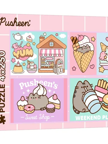 Produit 4 Puzzles - Meet Pusheen! Image