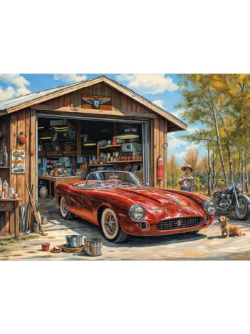 Produit Pièces XXL - Jaguar Dans Le Garage Image