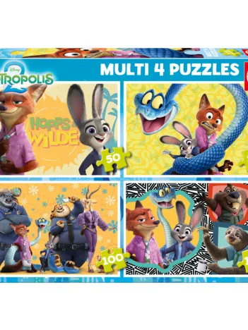 Produit 4 Puzzles - Zootopia 2 Image