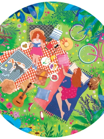 Produit Puzzle Rond - Le Pique Nique Image