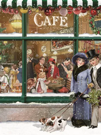 Produit Mini-Puzzle - Festive Xmas - Le Café Image