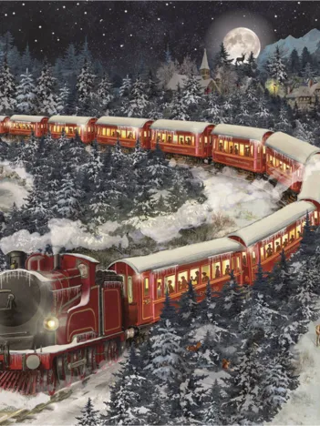 Produit Mini-Puzzle - Festive Xmas - Le Train dans la Neige Image