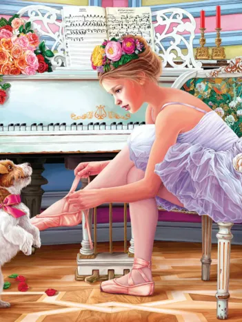 Produit Ballerina And Her Puppy Image