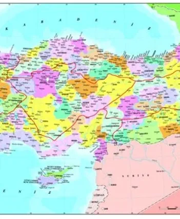 Produit Carte de la Turquie Image