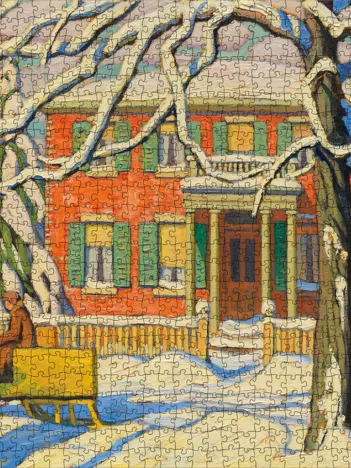 Produit Lawren S. Harris - Red House and Yellow Sleigh Image