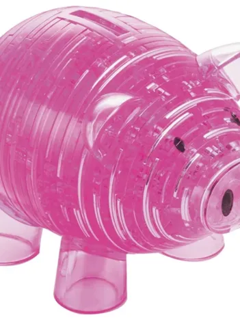Produit Puzzle 3D en Plexiglas - Tirelire Cochon rose Image